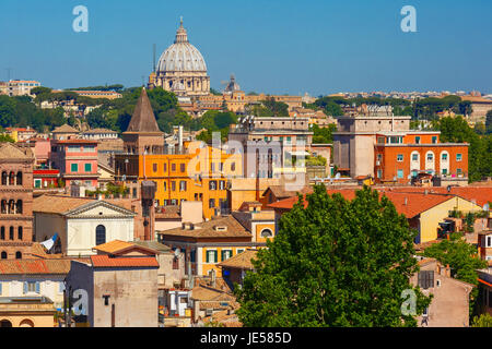 Vue aérienne de Rome, Italie Banque D'Images