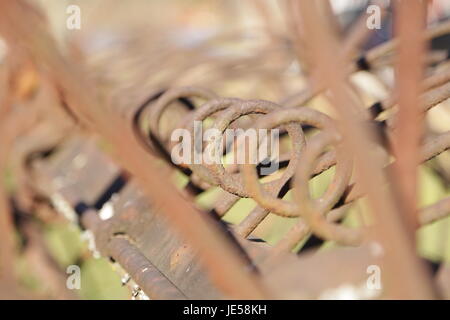 Vieux cultivateur Close Up Banque D'Images