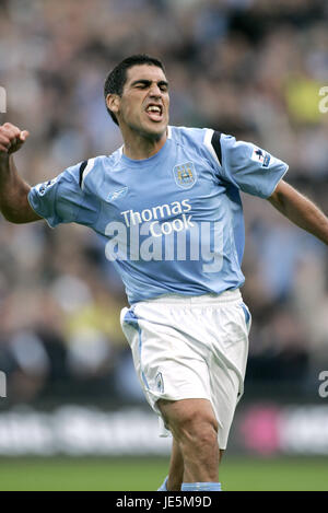 CLAUDIO REYNA MANCHESTER CITY V PORTSMOUTH ANGLETERRE MANCHESTER CITY SPORT 27 Août 2005 Banque D'Images