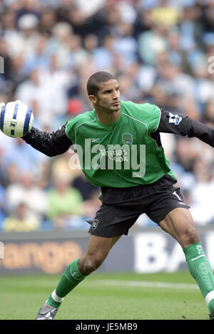 DAVID JAMES Manchester City FC MANCHESTER CITY SPORT ANGLETERRE 27 Août 2005 Banque D'Images