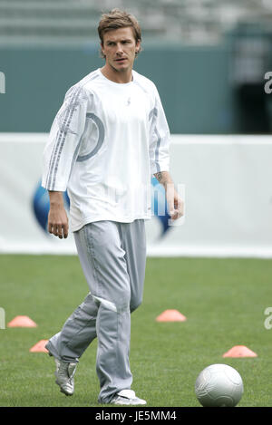 Le DAVID BECKHAM DAVID BECKHAM ACADEMY HOME DEPOT CENTER CARSON LOS ANGELES USA 02 Juin 2005 Banque D'Images