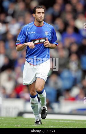 BRAHIM HEMDANI Glasgow Rangers FC STADE IBROX GLASGOW ECOSSE 22 Octobre 2005 Banque D'Images