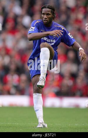 DIDIER DROGBA CHELSEA FC ANFIELD LIVERPOOL ANGLETERRE 02 Octobre 2005 Banque D'Images