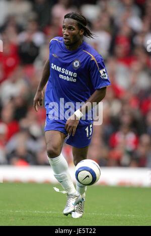 DIDIER DROGBA CHELSEA FC ANFIELD LIVERPOOL ANGLETERRE 02 Octobre 2005 Banque D'Images