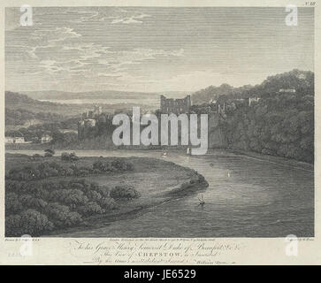 - Chepstow à Henry Somerset, duc de Beaufort par William Byrne Banque D'Images