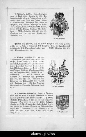 Le 'Alberti Wappenbuch' est un manuscrit héraldique présentant des armoiries et des archives généalogiques. Cette page spécifique, H03 S 01, contient des représentations détaillées des symboles héraldiques associés aux familles nobles, reflétant leur lignée et leur statut. Banque D'Images