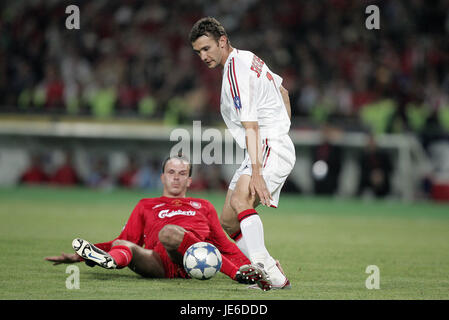 Un SHEVCHENKO & DIETMAR HAMMAN finale de Champions League 2005 ISTANBUL Turquie 25 Mai 2005 Banque D'Images