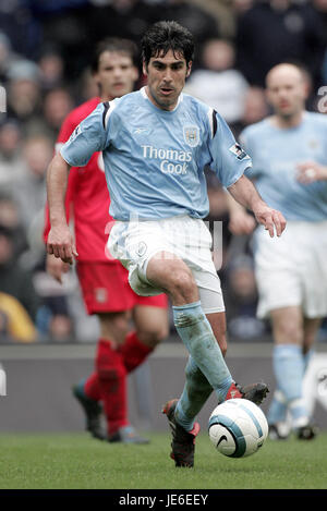 CLAUDIO REYNA Manchester City FC SPORTS CITY MANCHESTER EN ANGLETERRE 09 Avril 2005 Banque D'Images