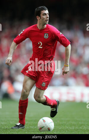 MARK DELANEY WALES & ASTON VILLA FC MILLENNIUM STADIUM Cardiff au Pays de Galles 26 Mars 2005 Banque D'Images