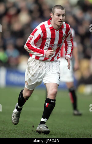 STEPHEN ELLIOTT Sunderland FC PRIDE PARK STADIUM DERBY ANGLETERRE 16 Janvier 2005 Banque D'Images