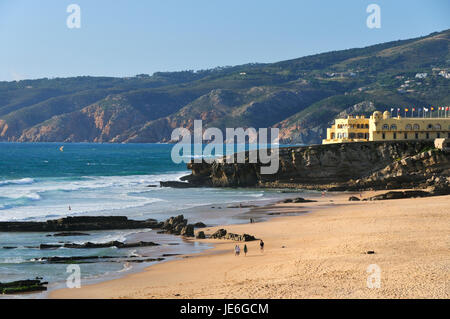 Praia do Guincho et Serra de Sintra. Cascais, Portugal Banque D'Images