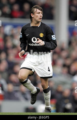 GABRIEL HEINZE MANCHESTER UNITED FC ANFIELD LIVERPOOL ANGLETERRE 15 Janvier 2005 Banque D'Images