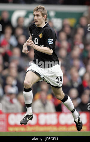 DARREN FLETCHER MANCHESTER UTD FC ANFIELD LIVERPOOL ANGLETERRE 15 Janvier 2005 Banque D'Images