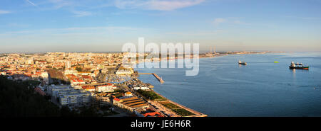 La baie de la rivière Sado et Setubal, Portugal Banque D'Images