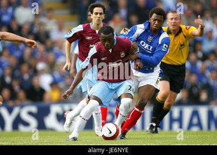 NIGEL REO-COKER & M FERNANDES PORTSMOUTH V WEST HAM UTD FRATTON PARK PORTSMOUTH ANGLETERRE 14 Octobre 2006 Banque D'Images