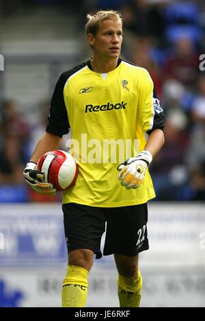 JUSSI JAASKELAINEN BOLTON WANDERERS FC STADE REEBOK BOLTON ANGLETERRE 16 Septembre 2006 Banque D'Images