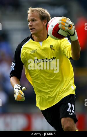 JUSSI JAASKELAINEN BOLTON WANDERERS FC STADE REEBOK BOLTON ANGLETERRE 16 Septembre 2006 Banque D'Images