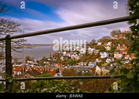 Allemagne, Hambourg Blankenese, escaliers, quatrième, la montagne, l'hiloire Banque D'Images