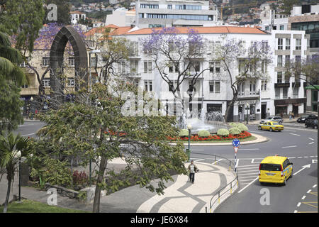 Portugal, Madère, Funchal, Rotunda e Infante, Banque D'Images