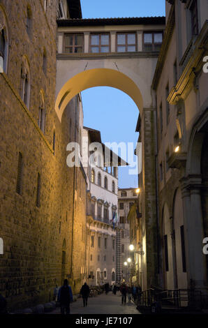 Italie, Toscane, Florence, Galleria degli Uffizi, via della Nina, Banque D'Images