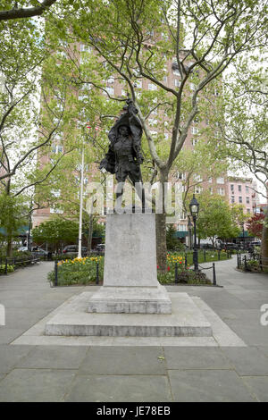 Doughboy statue d'abingdon square park Greenwich village New York City USA Banque D'Images