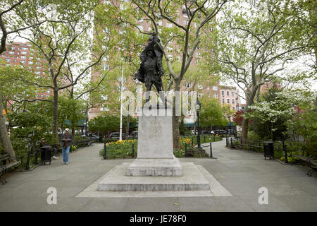 Doughboy statue d'abingdon square park Greenwich village New York City USA Banque D'Images