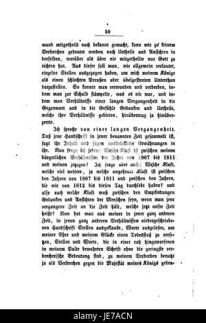 Une œuvre historique, 'de Bericht aus seinem Leben' d'Arndt, documentant des aspects de la vie de l'auteur et le contexte historique au XIXe siècle. Banque D'Images
