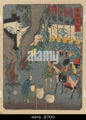 Le Musée de Brooklyn - Tokaido Series SEKI - Utagawa Hiroshige II Banque D'Images