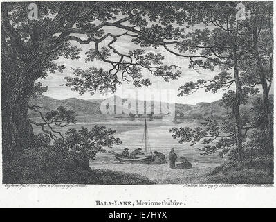 Bala Lake, situé dans le Merionethshire, pays de Galles, est le plus grand lac naturel du pays de Galles. Il est réputé pour sa beauté pittoresque, entouré de montagnes et de paysages naturels. Le lac est un endroit populaire pour les activités nautiques telles que le canotage et la pêche. Banque D'Images