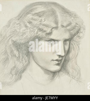 Annie Miller par Dante Gabriel Rossetti (1828-1882) Banque D'Images