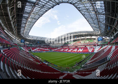 Kazan, Russie. 22 Juin, 2017. Photo de l'intérieur de la Kazan Arena Stadium prises à Kazan, Russie, 22 juin 2017. Photo : Marius Becker/dpa/Alamy Live News Banque D'Images