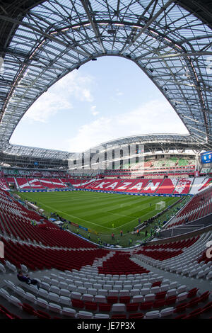 Kazan, Russie. 22 Juin, 2017. Photo de l'intérieur de la Kazan Arena Stadium prises à Kazan, Russie, 22 juin 2017. Photo : Marius Becker/dpa/Alamy Live News Banque D'Images