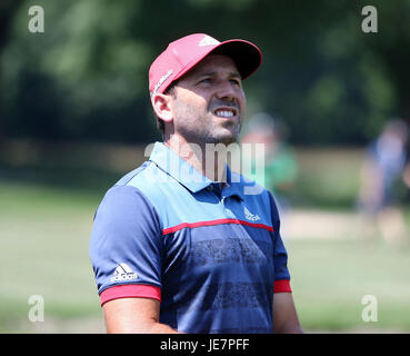 Munich, Bavière, Allemagne. 22 Juin, 2017. Sergio Garcia (Espagne). BMW International Open, Munich. 22 juin 2017, Credit : Wolfgang Fehrmann/ZUMA/Alamy Fil Live News Banque D'Images