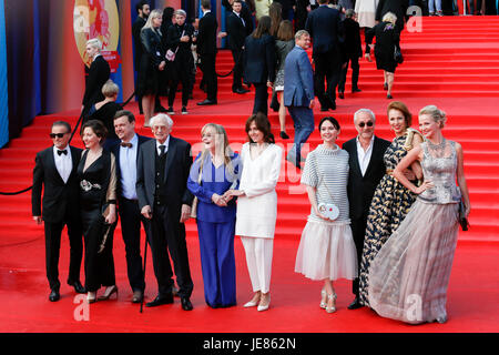 Moscou, Russie. 22 Juin, 2017. Les invités à la cérémonie d'ouverture de la 39e Festival International du Film de Moscou. Credit : Victor/Vytolskiy Alamy Live News Banque D'Images