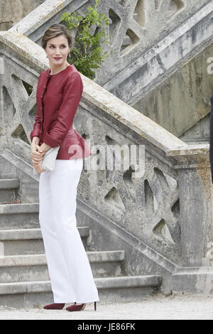 23 juin 2017 - Santander, Cantabria, ESPAGNE - REINE LETIZIA d'Espagne d'assister à une réunion de "coworking Santander Programme au Palais de la Magdalena à Santander, Espagne. (Crédit Image : © Jack Abuin via Zuma sur le fil) Banque D'Images