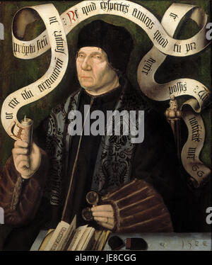 Portrait de Jacob van Driebergen (1436-1509) - Banque D'Images