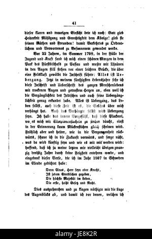 Un manuscrit historique intitulé 'de Bericht aus seinem Leben' par Arndt, axé sur un récit personnel ou un récit de vie. Banque D'Images