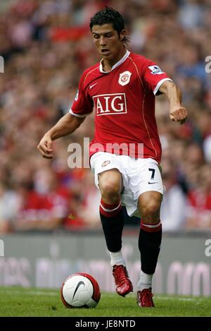 CRISTIANO RONALDO MANCHESTER UNITED FC Old Trafford Manchester en Angleterre le 12 août 2006 Banque D'Images