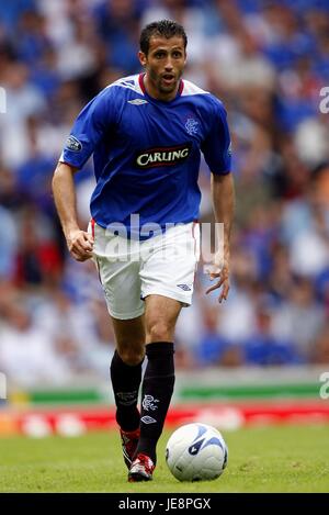 BRAHIM HEMDANI Glasgow Rangers FC STADE IBROX GLASGOW ECOSSE 05 Août 2006 Banque D'Images