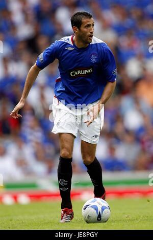 BRAHIM HEMDANI Glasgow Rangers FC STADE IBROX GLASGOW ECOSSE 05 Août 2006 Banque D'Images