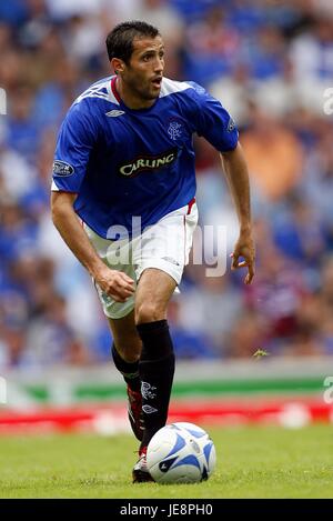 BRAHIM HEMDANI Glasgow Rangers FC STADE IBROX GLASGOW ECOSSE 05 Août 2006 Banque D'Images