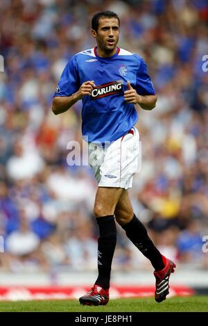 BRAHIM HEMDANI Glasgow Rangers FC STADE IBROX GLASGOW ECOSSE 05 Août 2006 Banque D'Images