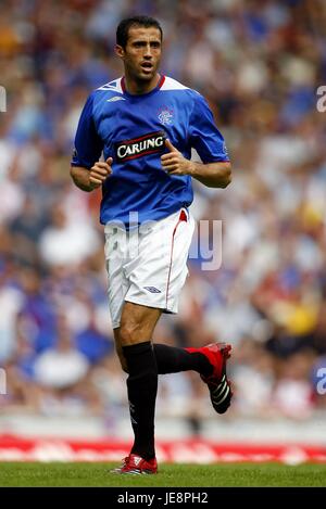 BRAHIM HEMDANI Glasgow Rangers FC STADE IBROX GLASGOW ECOSSE 05 Août 2006 Banque D'Images