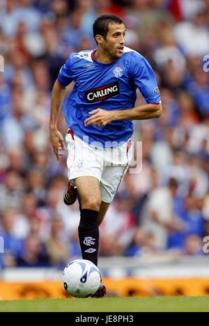 BRAHIM HEMDANI Glasgow Rangers FC STADE IBROX GLASGOW ECOSSE 05 Août 2006 Banque D'Images