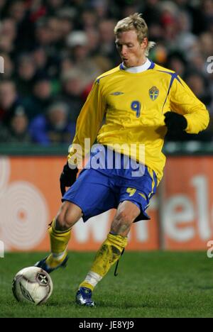 CHRISTIAN WILHELMSSON SUÈDE LANSDOWNE ROAD DUBLIN IRLANDE 01 Mars 2006 Banque D'Images