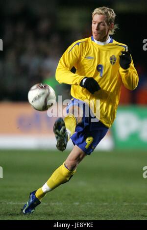 CHRISTIAN WILHELMSSON SUÈDE LANSDOWNE ROAD DUBLIN IRLANDE 01 Mars 2006 Banque D'Images