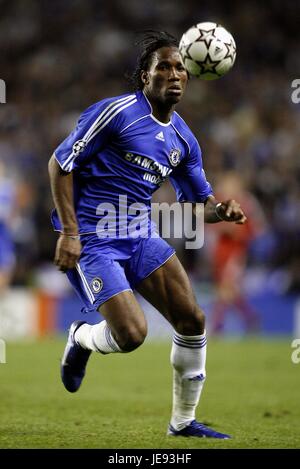 DIDIER DROGBA CHELSEA FC ANFIELD LIVERPOOL ANGLETERRE 01 Mai 2007 Banque D'Images