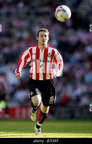 STEPHEN ELLIOTT Sunderland FC STADE DE LA LUMIÈRE DE L'ANGLETERRE SUNDERLAND 07 Avril 2007 Banque D'Images