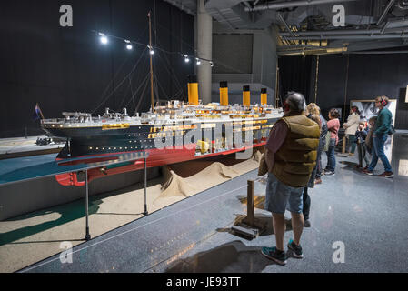 Bilbao, Espagne - 4 janvier 2017 : exposition Titanic le 4 janvier 2017 à Bilbao, Pays Basque, Espagne. Banque D'Images