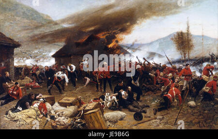 Alphonse de Neuville - la défense de Rorke's Drift - 1879 Banque D'Images